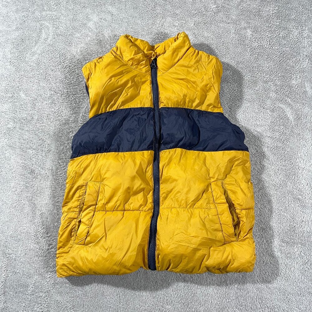 Boys Vest Full Zip Puffer Old‎ Navy Jacket Bubble Outdoor Hike L 10-12 YOUTH